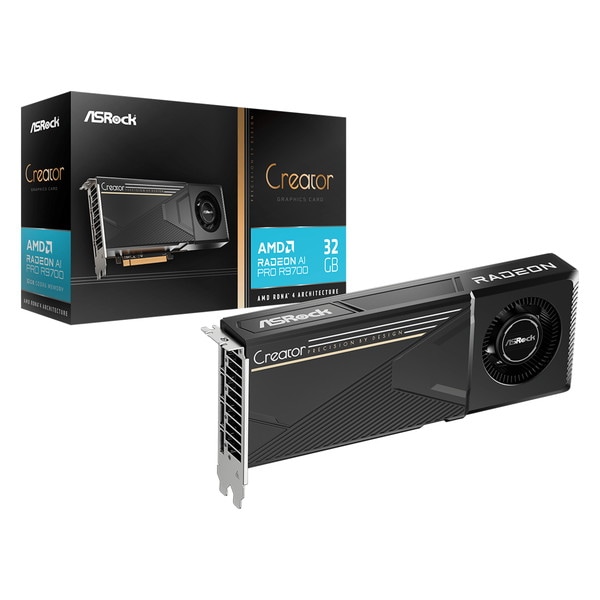 4711140876689 ASRock グラフィックボード AMD Radeon AI PRO R9700