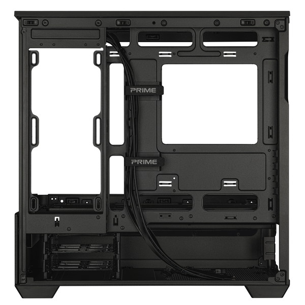 ASUS Prime AP202 PCケース PRIME AP202 TG BLACK ドライブベイ:2x2.5インチ/3.5インチ CPUクーラーの最大高さ:175mm 寸法:441x236x460mm 拡張スロット4【キャンセル不可・北海道沖縄離島配送不可】