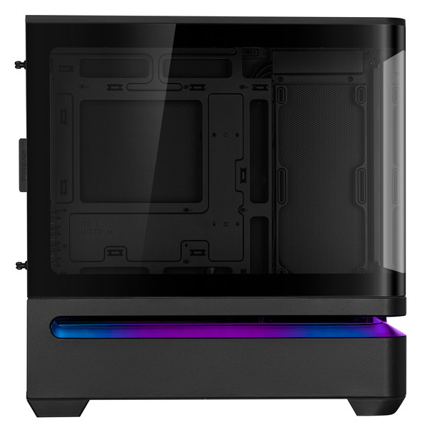 ASUS Prime AP202 PCケース PRIME AP202 TG BLACK ドライブベイ:2x2.5インチ/3.5インチ CPUクーラーの最大高さ:175mm 寸法:441x236x460mm 拡張スロット4【キャンセル不可・北海道沖縄離島配送不可】