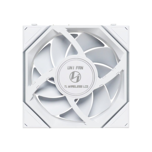 LIAN LI �磻��쥹 ARGB�ե��� UNI FAN TL Wireless LCD 120 White (3pcs) 12TLLCD1W3W LCD��� ���ž 3�ĥѥå� �ۥ磻�� �ڥ���󥻥��Բġ��̳�ƻ����Υ�������Բġ�