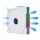 LIAN LI �磻��쥹 ARGB�ե��� UNI FAN TL Wireless LCD 120 White (3pcs) 12TLLCD1W3W LCD��� ���ž 3�ĥѥå� �ۥ磻�� �ڥ���󥻥��Բġ��̳�ƻ����Υ�������Բġ�