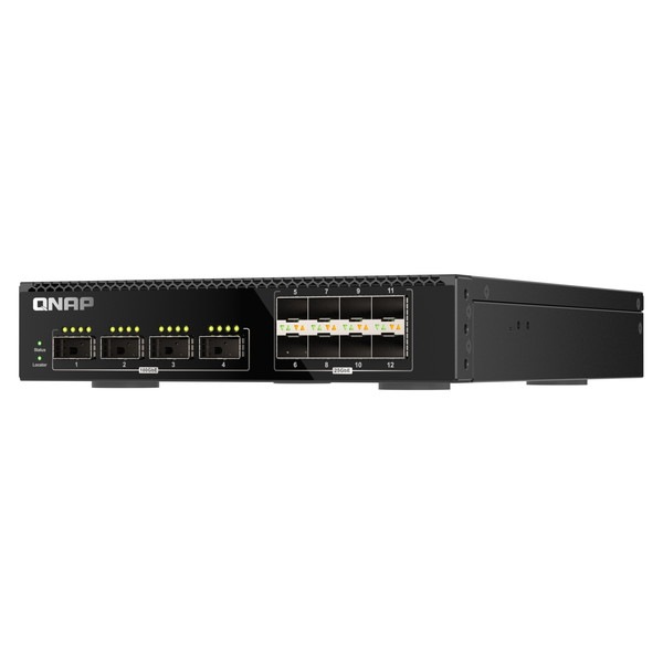QNAP マネージドスイッチ QSW-M7308R-4X 4 x 100GbE QSFP28 ポート/ 8 x 25GbE SFP28 ポートポート数 : 4+8 100GbE L3 Lite Managed スイッチ【お取り寄せ商品です/納期都度対応】