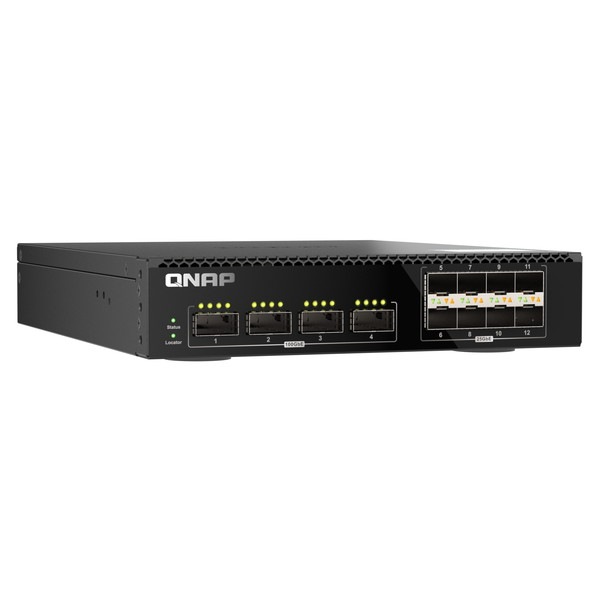 QNAP マネージドスイッチ QSW-M7308R-4X 4 x 100GbE QSFP28 ポート/ 8 x 25GbE SFP28 ポートポート数 : 4+8 100GbE L3 Lite Managed スイッチ【お取り寄せ商品です/納期都度対応】