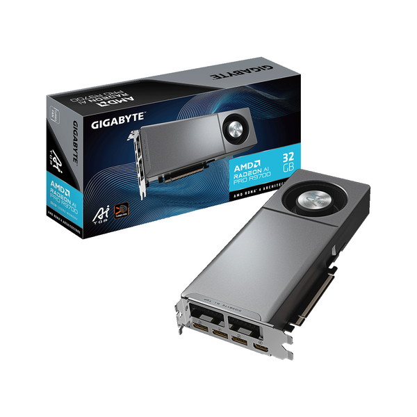 GIGABYTE グラフィックボード GV-R9700AI TOP-32GD / Radeon AI PRO R9700搭載 / PCI Express 5.0 x16 / 32GB GDDR6 メモリ / グラフィックカード グラボ【キャンセル不可・北海道沖縄離島配送不可】