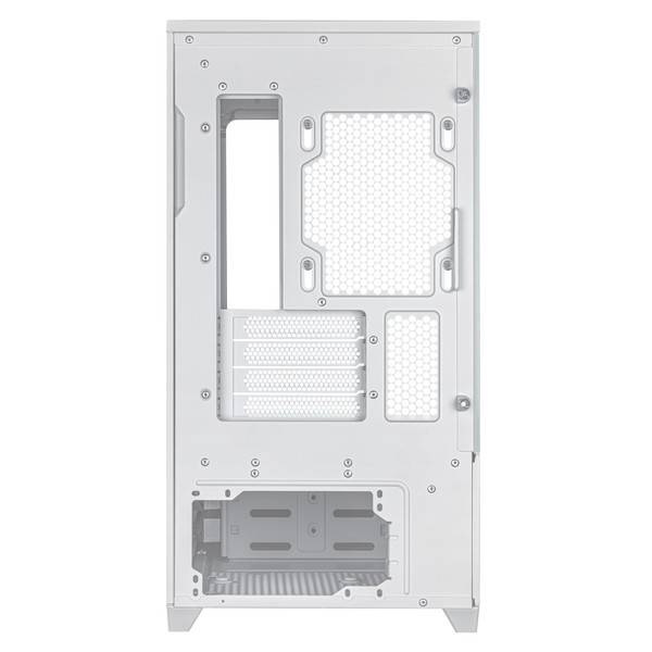 ASUS Prime AP202 PCケース PRIME AP202 TG WHITE ドライブベイ:2x2.5インチ/3.5インチ CPUクーラーの最大高さ:175mm 寸法:441x236x460mm 拡張スロット4【キャンセル不可・北海道沖縄離島配送不可】