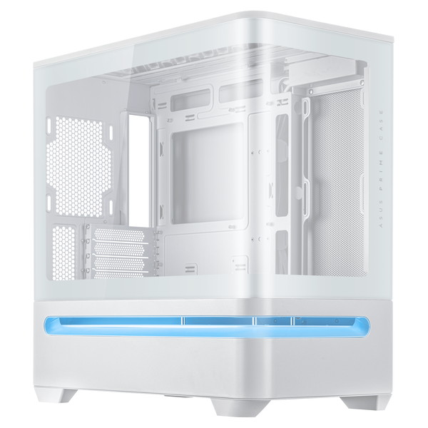 ASUS Prime AP202 PCケース PRIME AP202 TG WHITE ドライブベイ:2x2.5インチ/3.5インチ CPUクーラーの最大高さ:175mm 寸法:441x236x460mm 拡張スロット4【キャンセル不可・北海道沖縄離島配送不可】