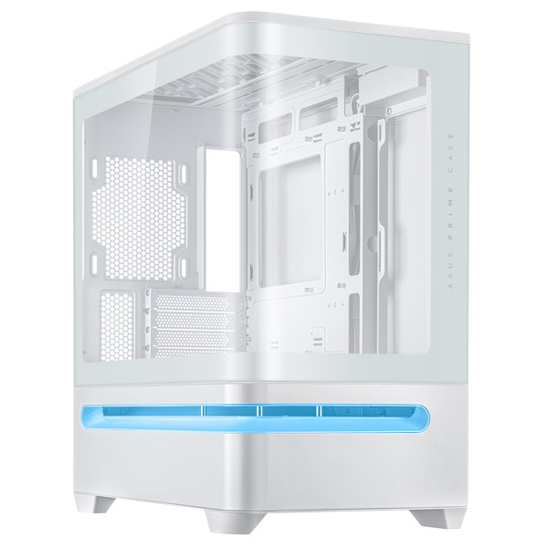 ASUS Prime AP202 PCケース PRIME AP202 TG WHITE ドライブベイ:2x2.5インチ/3.5インチ CPUクーラーの最大高さ:175mm 寸法:441x236x460mm 拡張スロット4【キャンセル不可・北海道沖縄離島配送不可】