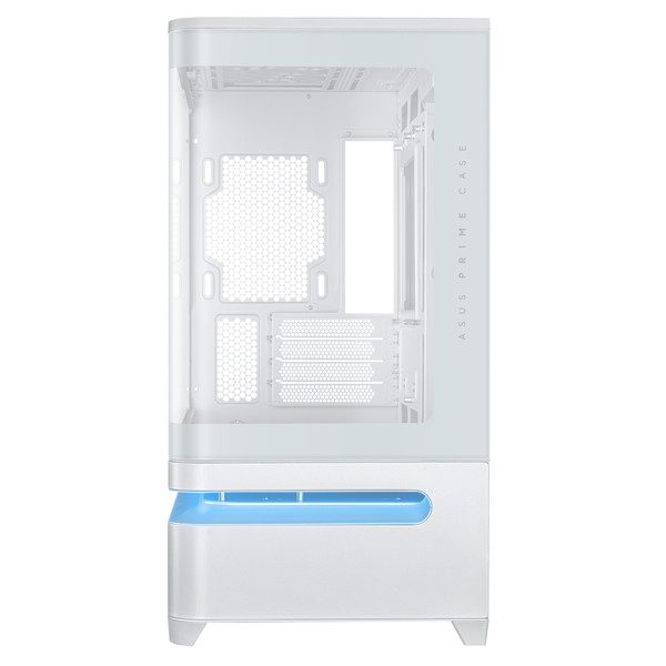 ASUS Prime AP202 PCケース PRIME AP202 TG WHITE ドライブベイ:2x2.5インチ/3.5インチ CPUクーラーの最大高さ:175mm 寸法:441x236x460mm 拡張スロット4【キャンセル不可・北海道沖縄離島配送不可】