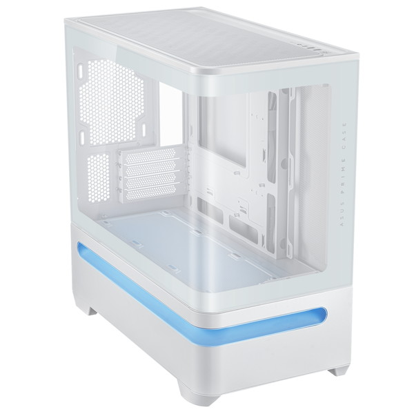 ASUS Prime AP202 PCケース PRIME AP202 TG WHITE ドライブベイ:2x2.5インチ/3.5インチ CPUクーラーの最大高さ:175mm 寸法:441x236x460mm 拡張スロット4【キャンセル不可・北海道沖縄離島配送不可】