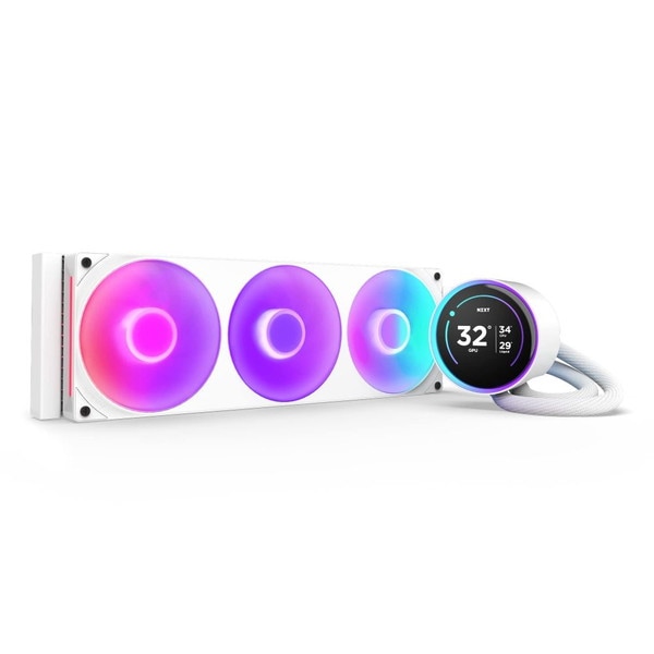 NZXT KRAKEN ELITE RGB serise ����CPU�����顼 RL-KR36E-W2 �ۥ磻�� LGA1851�б� �ڥ���󥻥��Բġ��̳�ƻ����Υ�������Բġ�