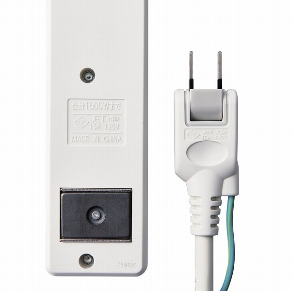 ELECOM 쥳 T-T1D-3425WH 3pin̎ ώގȎ Ύ؎ 4ĸ 2.5m Ύ܎ ڥ󥻥Բġ̳ƻΥԲġ
