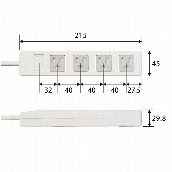 ELECOM 쥳 T-T1D-3425WH 3pin̎ ώގȎ Ύ؎ 4ĸ 2.5m Ύ܎ ڥ󥻥Բġ̳ƻΥԲġ