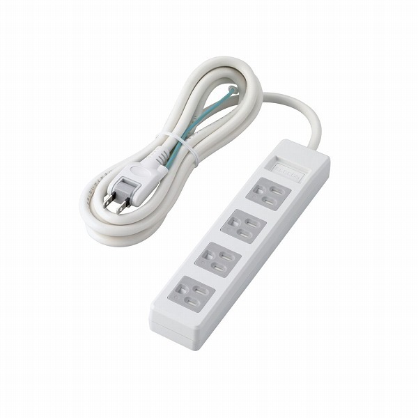 ELECOM 쥳 T-T1D-3425WH 3pin̎ ώގȎ Ύ؎ 4ĸ 2.5m Ύ܎ ڥ󥻥Բġ̳ƻΥԲġ