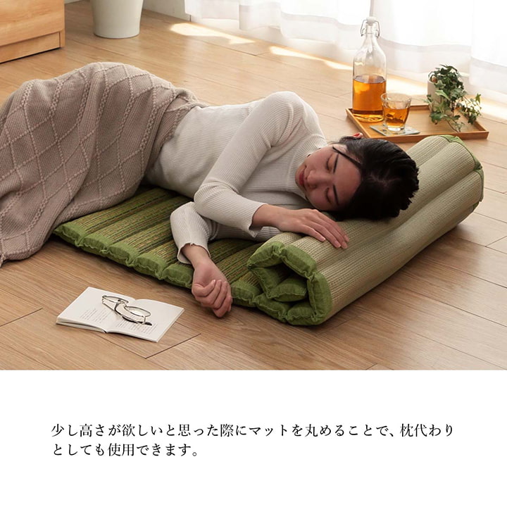 イケヒコ い草 マット クッション ポコポコ くつろぎ お昼寝 グレイ 約70×150cm 1122510133601【代引き不可】【北海道沖縄離島は配送不可】-お取り寄せ品-