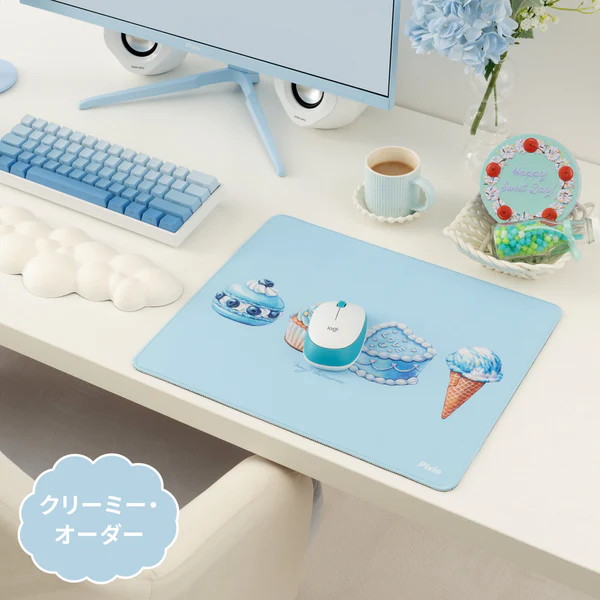 Pixio マウスパッドM PXMP045M Mouse Pad クリーミー・オーダー 360mm×300mm ゲーミングマウスパッド 【キャンセル不可・北海道沖縄離島配送不可】