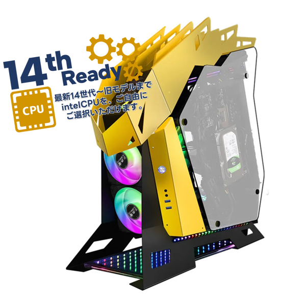  14th(ܹ CPU:intel Corei5 14400F/:DDR5 32GB RGB/SSD:NVMe 1TB/HDD:-/Ÿ:1300W 80 PLUS PLATINUM/:RTX5090 32GB) RAIZAN-442212 ߥPC  BTOѥ