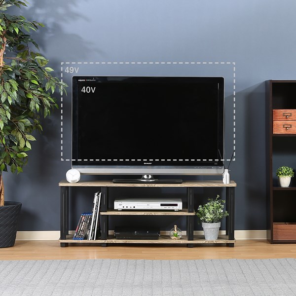 不二貿易 フィット TVラック W110 NA×BK 5070 商品コード99913【代引・日時指定・キャンセル不可・北海道沖縄離島配送不可】 -お取リ寄せ-