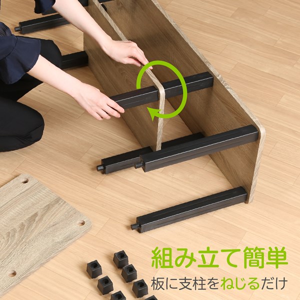 不二貿易 フィット TVラック W110 NA×BK 5070 商品コード99913【代引・日時指定・キャンセル不可・北海道沖縄離島配送不可】 -お取リ寄せ-