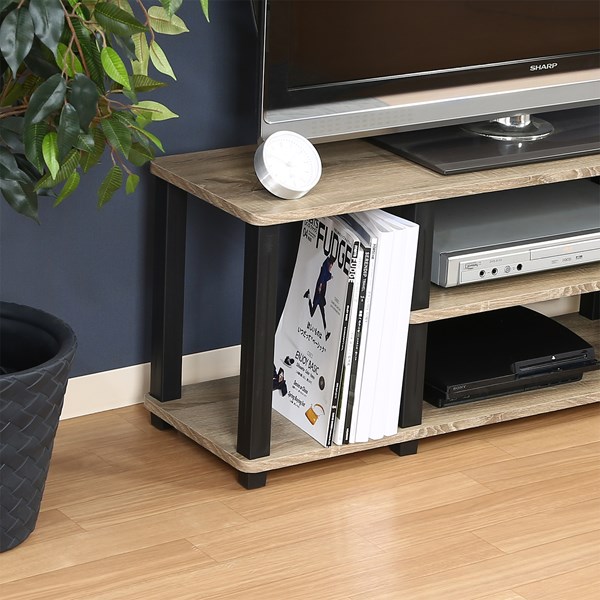 不二貿易 フィット TVラック W110 NA×BK 5070 商品コード99913【代引・日時指定・キャンセル不可・北海道沖縄離島配送不可】 -お取リ寄せ-