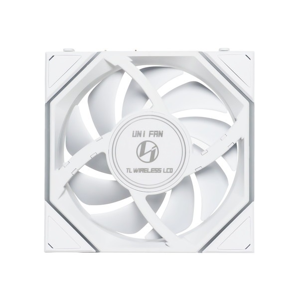 LIAN LI �磻��쥹 ARGB�ե��� UNI FAN TL Wireless LCD Reverse 120 White (3pcs) 12RTLLCD1W3W LCD��� �ղ�ž 3�ĥѥå� �ۥ磻�� �ڥ���󥻥��Բġ��̳�ƻ����Υ�������Բġ�
