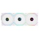 LIAN LI �磻��쥹 ARGB�ե��� UNI FAN TL Wireless LCD Reverse 120 White (3pcs) 12RTLLCD1W3W LCD��� �ղ�ž 3�ĥѥå� �ۥ磻�� �ڥ���󥻥��Բġ��̳�ƻ����Υ�������Բġ�