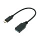 ߥ襷 Type-C 3.1Gen2ΎĎ̎ގ 0.15m ̎ގ׎ SAD-CH03/BK 