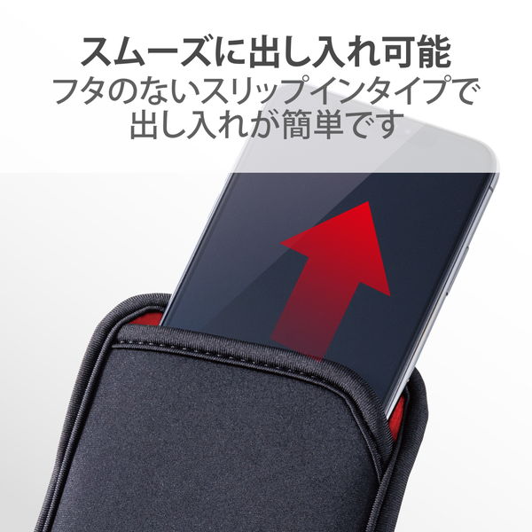 ELECOM ���쥳�� P-05SNCBK ���ޥۥݡ��� 1���Ǽ L������ ����åץ��󥿥��� ���̥ݥ��å��� �֥�å��ڥ���󥻥��Բġ��̳�ƻ����Υ�������Բġ�