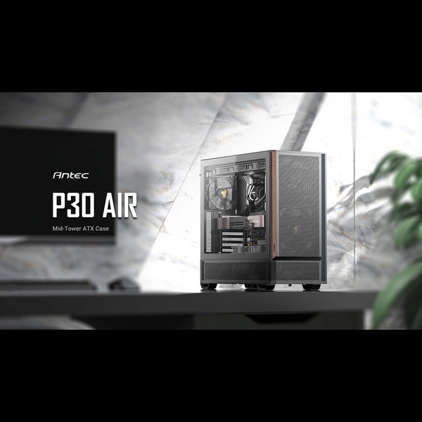 Antec PC������ P30 AIR ��ѷ�PC������ �ߥɥ륿�ATX�б�  PWM�ե���5�� ATX�б� ����8��120mm�ե�������б� �ȥå�360mm�饸�������б� ���åɥǥ����� ����� �������饹�ѥͥ� �ڥ���󥻥��Բġ��̳�ƻ����Υ�������Բġ�