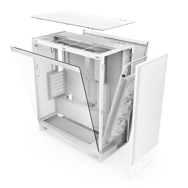 NZXT �ߥɥ륿�PC������ H7FLOW RGB CM-H72FW-R1 �ۥ磻�� ��ڥ���󥻥��Բġ��̳�ƻ����Υ�������Բġ�