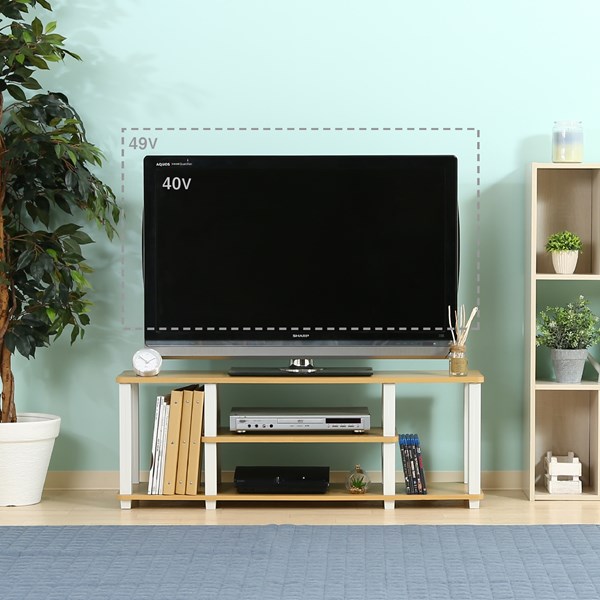 不二貿易 フィット TVラック W110 NA×WH 5070 商品コード99914【代引・日時指定・キャンセル不可・北海道沖縄離島配送不可】 -お取リ寄せ-