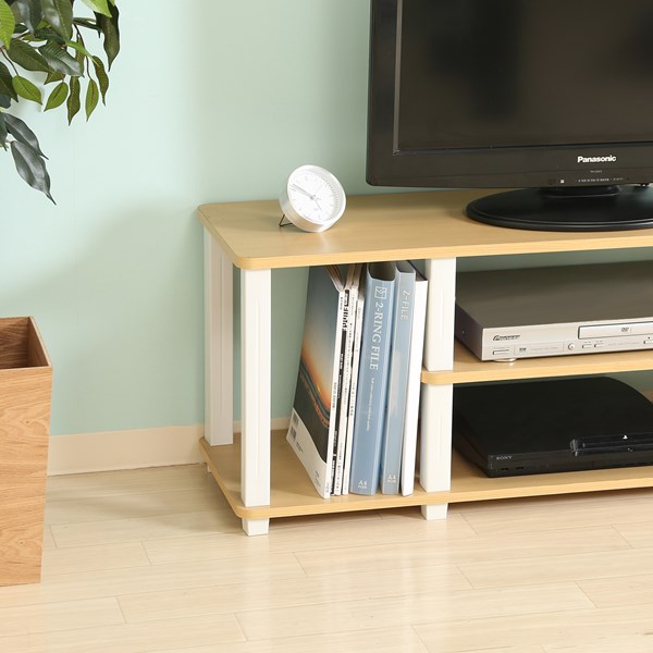 不二貿易 フィット TVラック W110 NA×WH 5070 商品コード99914【代引・日時指定・キャンセル不可・北海道沖縄離島配送不可】 -お取リ寄せ-