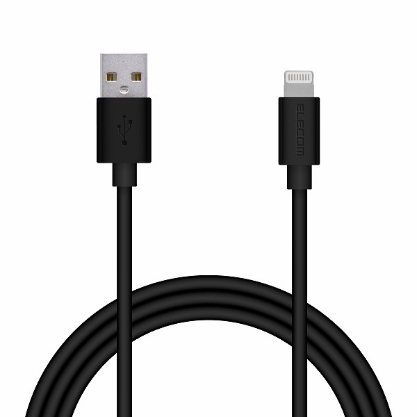 ELECOM ���쥳�� MPA-UAL10BK Lightning�����̎ގ� �����ݎ��ގ��Ď� 1.0m �̎ގ׎��� �ڥ���󥻥��Բġ��̳�ƻ����Υ�������Բġ�