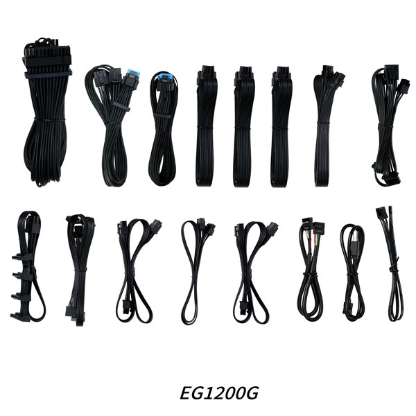 4718466017031 LIAN LI L字型電源ユニット EDGE GOLD 1200W Black with