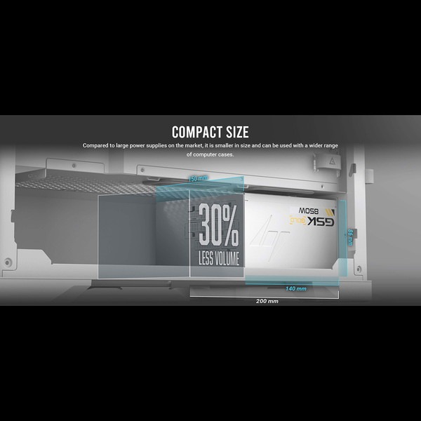 Antec �Ÿ���˥å� GSK850 V2 White ATX3.1 ���Ψ���ѵ� 80PLUS GOLD ǧ�ڼ��� 120 mm�ե������ ATX 3.1 PCIe 5.1�б��ե�⥸��顼���Ÿ� ����140 mm ����ѥ��� �ե�⥸��顼�����֥� �����������˺�Ŭ 10ǯ�ݾ� �ۥ磻�ȡڥ���󥻥��Բġ��̳�ƻ����Υ�������Բġ�