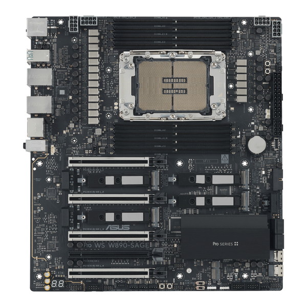 ASUS �ޥ����ܡ��� PRO WS W890-SAGE ������ơ������ Intel W890���åץ��å� LGA4710-2 Xeon 6�б�  DDR5 ECC RDIMM 4�����å� PCIe 5.0 x16��� 10Gb+2.5Gb LAN �⥳���� �ץ����� USB4 40Gbps �����������ڥ���󥻥��Բġ��̳�ƻ����Υ�������Բġ�