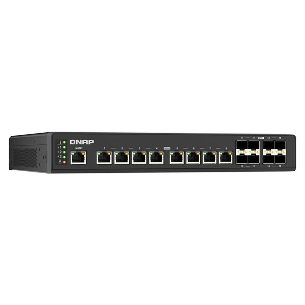 QNAP ��®�����å� QSW-IM3216-8S8T �ե�10GbE �б� 10GbE SFP + / 10GbE RJ45 �ݡ��ȿ� �� 8+8 �Ű���Ĺ�Ÿ� ��� DC 9-54V�ڤ����󤻾��ʤǤ�/Ǽ�������б���