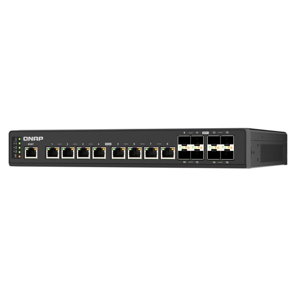 QNAP ��®�����å� QSW-IM3216-8S8T �ե�10GbE �б� 10GbE SFP + / 10GbE RJ45 �ݡ��ȿ� �� 8+8 �Ű���Ĺ�Ÿ� ��� DC 9-54V�ڤ����󤻾��ʤǤ�/Ǽ�������б���