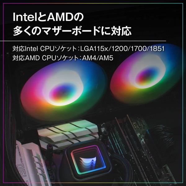 ���ͻָ� CPU�����顼 KURO-AIOWC240L/V2 �ʰ׿���CPU�����顼 AIOWC/V2���꡼�� 240mm LEDͭ�� �֥�å��ڥ���󥻥��Բġ��̳�ƻ����Υ�������Բġ�