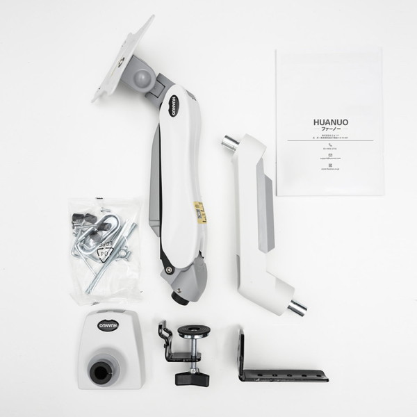 HUANUO ファーノー モニターアーム ガススプリング式 シングルタイプ HNSS31(ホワイトモデル) HNSS31W 13〜32インチ対応 耐荷重9kg モニタアーム