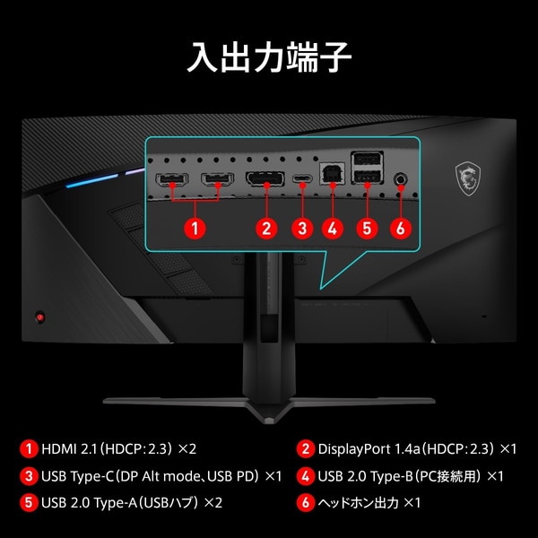 4711377342254 34型湾曲ゲーミングモニター MSI エムエスアイ MPG