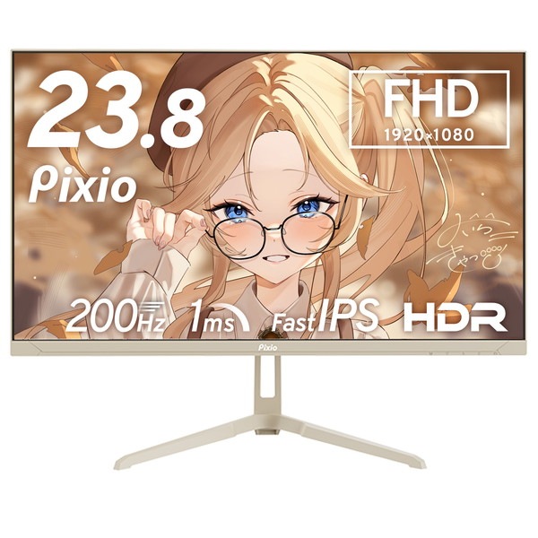 �����ߥ󥰥�˥��� Pixio PX248 Wave / Beige PX248WAVEBE-O 23.8����� FHD 200Hz 1920x1080p ����ü��:HDMIx1/DPx1 �վ��ǥ����ץ쥤 Hamee������� �ڥ���󥻥��Բġ��̳�ƻ����Υ�������Բġ�