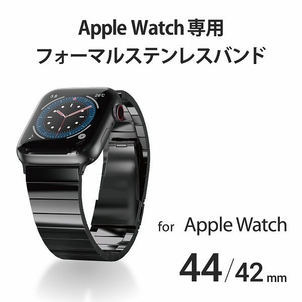 ELECOM 쥳 AW-44BDSS1BK Apple Watch 44 42mm ʎގݎĎ Îݎڎ 1Ϣ̎ ̎ގ׎ ڥ󥻥Բġ̳ƻΥԲġ