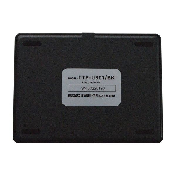ミヨシ USBタッチパッド ブラック TTP-US01/BK