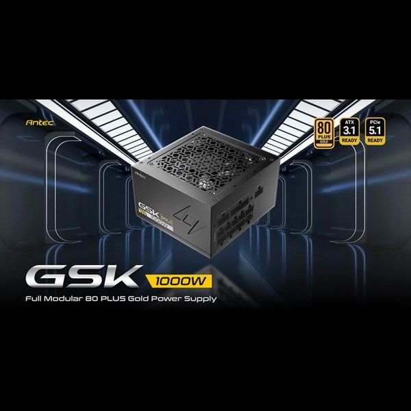 0761345201964 Antec ATX電源 1000W GSK1000 ATX3.1 80PLUS GOLD 認証
