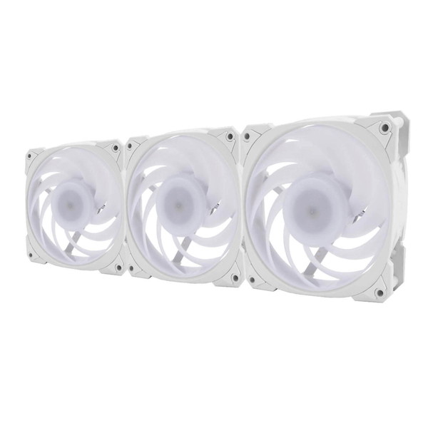 InWin �������ե��� Neptune AN120 PURE �ۥ磻�� IW-FN-AN120P-3PK �Ų��Ű��� ARGB�ե��� 3�ĥѥå� �ڥ���󥻥��Բġ��̳�ƻ����Υ�������Բġ�