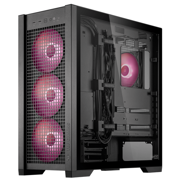 0197105478725 ASUS PCケース GT302/ARGB/FANS/BLK// 【キャンセル不可