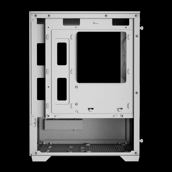 GAMDIAS PCケース Micro-ATX対応 AURA GC9M WH ARGB ホワイト【キャンセル不可・北海道沖縄離島配送不可】