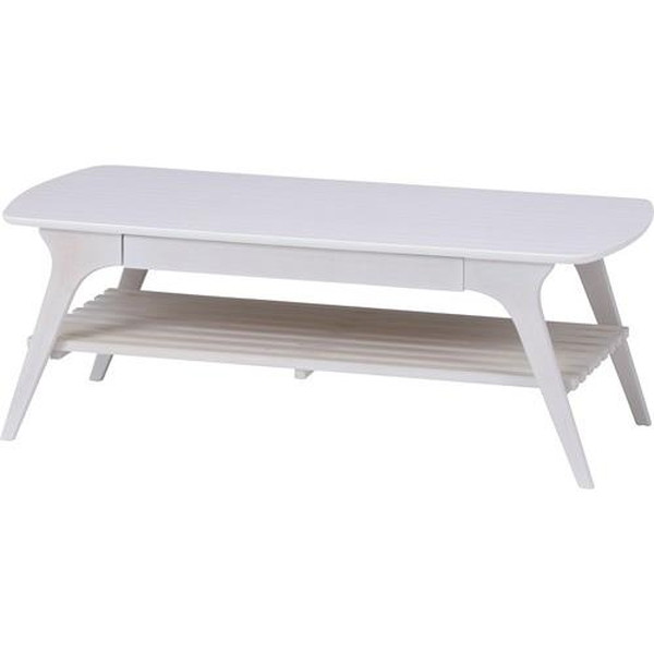 不二貿易 引出シ付キセンターテーブル WH 06V-M17-11050 商品コード98072【代引・日時指定・キャンセル不可・北海道沖縄離島配送不可】 -お取リ寄せ-