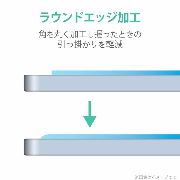ELECOM ���쥳�� TB-A20MFLGGBL iPad Air 10.9���ݎ�(��4���� 2020ǯ�ӎÎގ�) ���ގ׎��̎��َ� 0.33mm �̎ގَ��׎��Ď����� �ڥ���󥻥��Բġ��̳�ƻ����Υ�������Բġ�