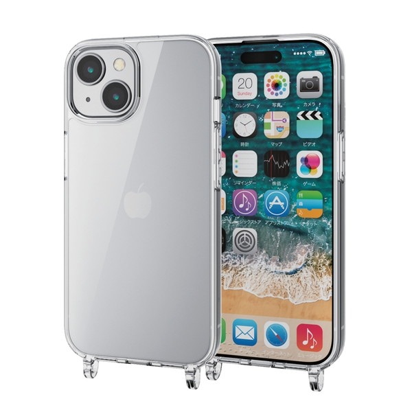 ELECOM ���쥳�� PM-A23AHVCKSHCR iPhone 15 �ʎ��̎ގ؎��Ďގ����� ���Ď׎��̎ߎΎ����դ� ���؎��ڥ���󥻥��Բġ��̳�ƻ����Υ�������Բġ�